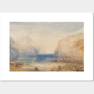 Fluelen- Morning (looking towards the lake) by J.M.W. Turner Posters and Art